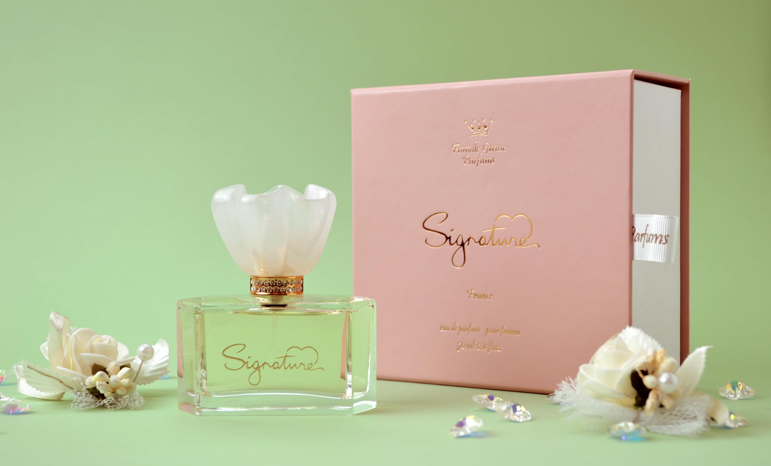 Firma – Perfume de nicho para mujer 70 ml | Floral & Musk | Artesanal | Fabricado en Francia | Producto de Grasse