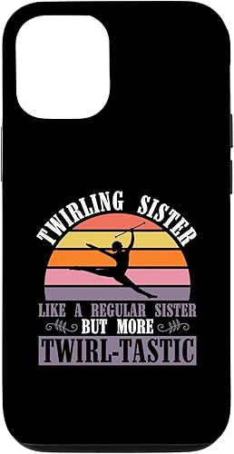 Miniatura 4 de iPhone 12 Pro Max Baton Twirler Sister Design For Majorette Cheerleader Sisrer Case