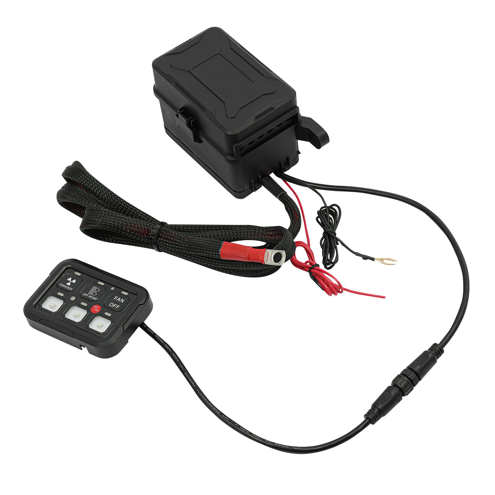 Wodoszczelny 6-biegowy przełącznik 12 V ~ 24 V, 6-drożny panel przełączający, wodoszczelność IP65, panel przełączający 600 W ~ 1200 W