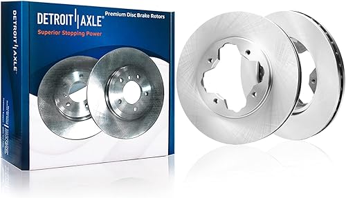 Miniatura 5 de Detroit Axle - Kit de freno para 93-97 Honda Accord CL Rotores de freno de disco de cerámica Pastillas de freno de repuesto 1993 1994 1995 1996 1997