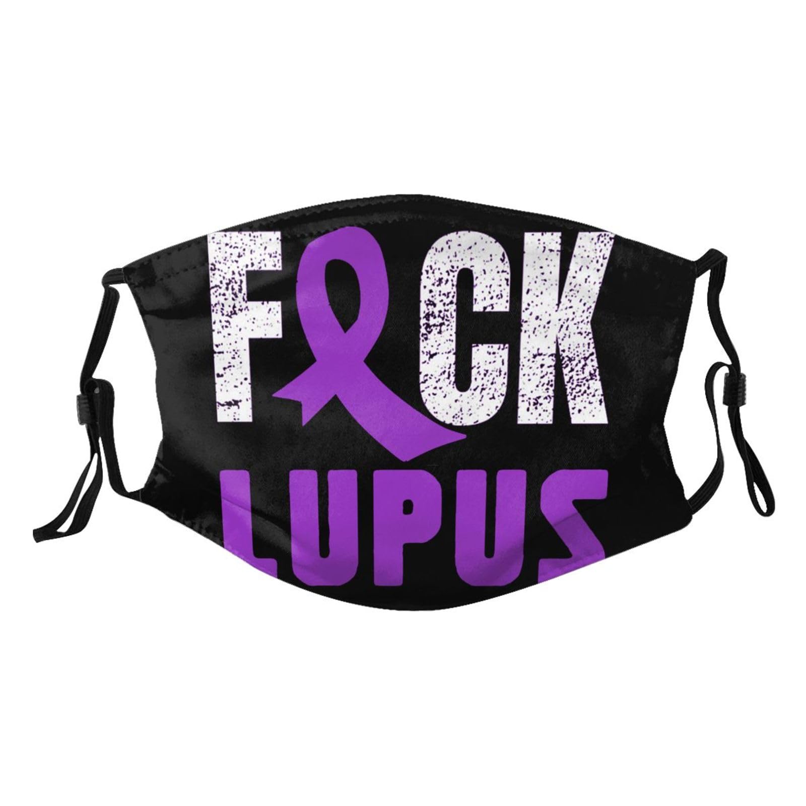 Fuck Lupus Purple Ribbon Adult Dust Mask Adjustable Dust Face with 2 Filter93