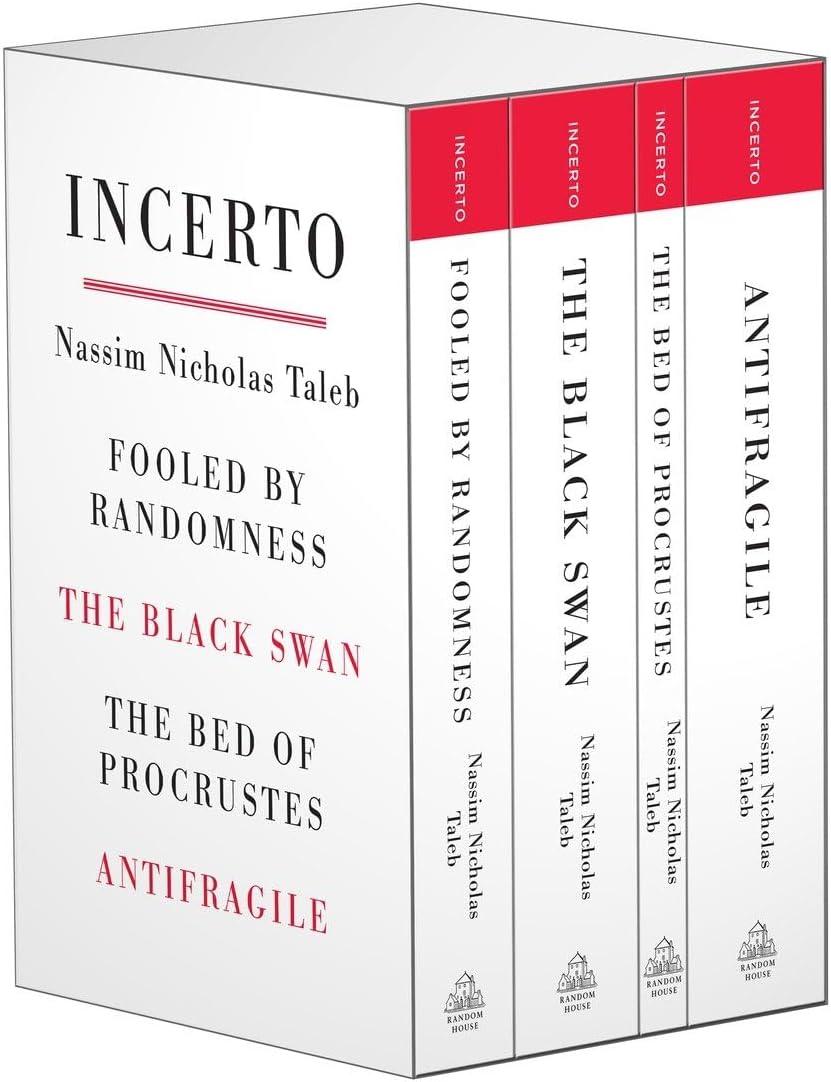 Incerto: Fooled by Randomness, The Black Swan, The Bed of Procrustes, Antifragile Paperback – November 15, 2016