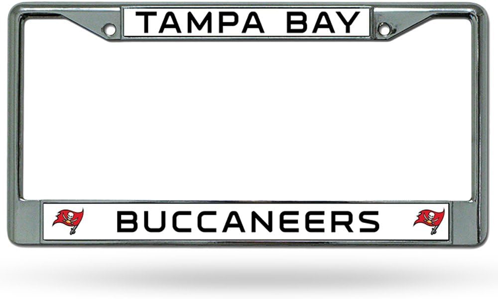 Tampa Bay Buccaneers Bucs Chrome Metal License Plate Tag Frame Cover Football
