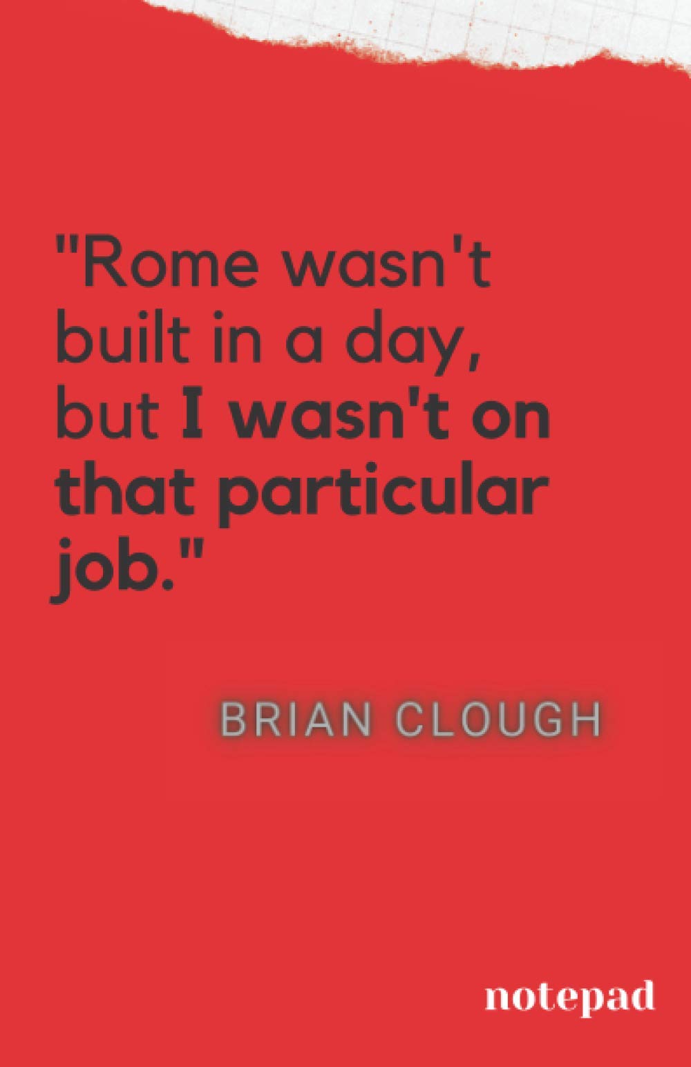 Brian Clough Notepad