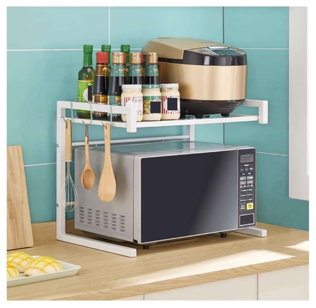Support de four à micro-ondes réglable pour résoudre le manque de place sur le comptoir