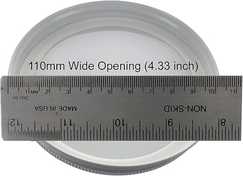 Miniatura 7 de Tarros de boca ancha de 64 onzas con tapas de metal sólidas de 4.331 in (paquete de 6)