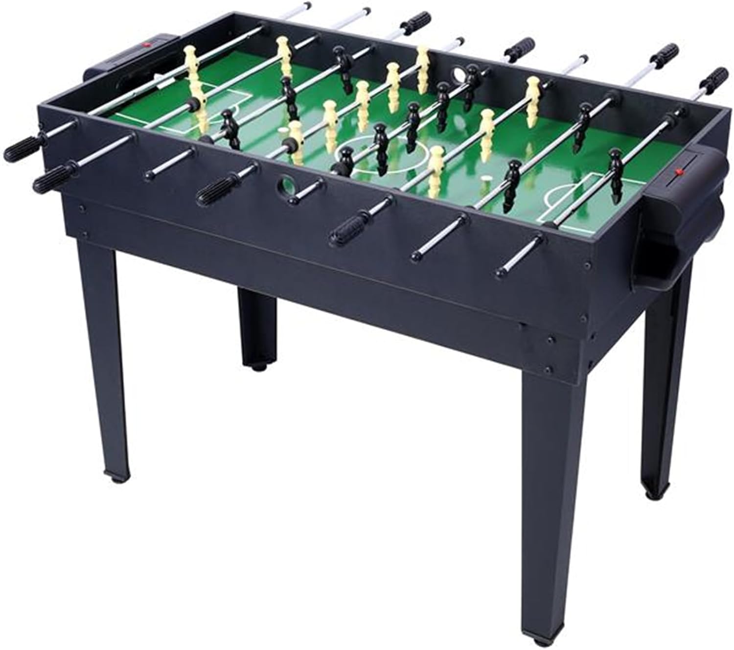 5 in 1 Multi-Function Game Table, Game Table Set, Game Room, Home Entertainment, Billiards, Putt Hockey, Table Football, Table Tennis and Basketball Black/red