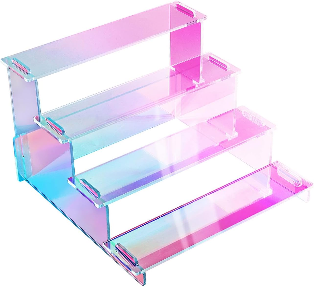 Amazon.com: RICIPUSO Acrylic Iridescent Riser Display Stand - 4 Tier ...