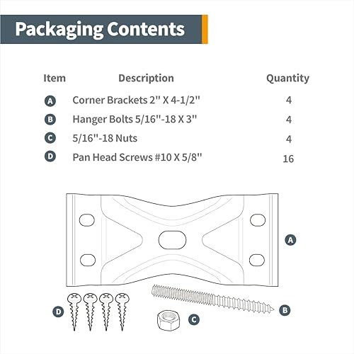 Miniatura 3 de POWERTEC Kerf Mount - Soporte de esquina con accesorios de montaje, soportes de esquina para mesa de café, patas de escritorio, mesa de comedor,