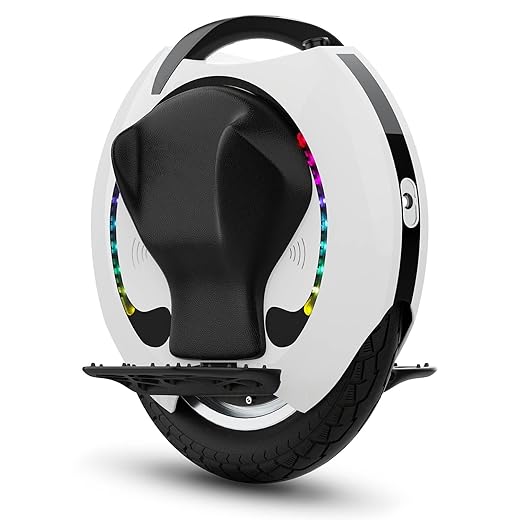 KINGSONG Gyroroue électrique KS-16S 840 Wh, Adulte,Blanche, Moteur 1200W, Autonomie jusqu'à 75km, bridée 35km/h, Pneu Gonflable 18”, Haut-Parleur et Bluetooth