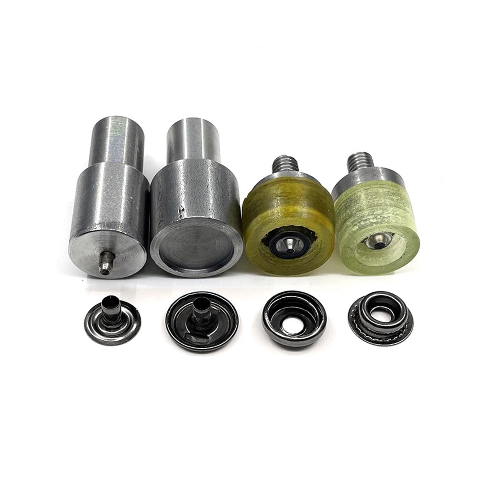 Snap Fasteners Botón Die Molde especial for máquina de botones (12 mm) | Moldes a presión a presión, herramientas de instalación de broches metálicos de 12,5/15 mm(50 sets and molds-03,12.5mm)