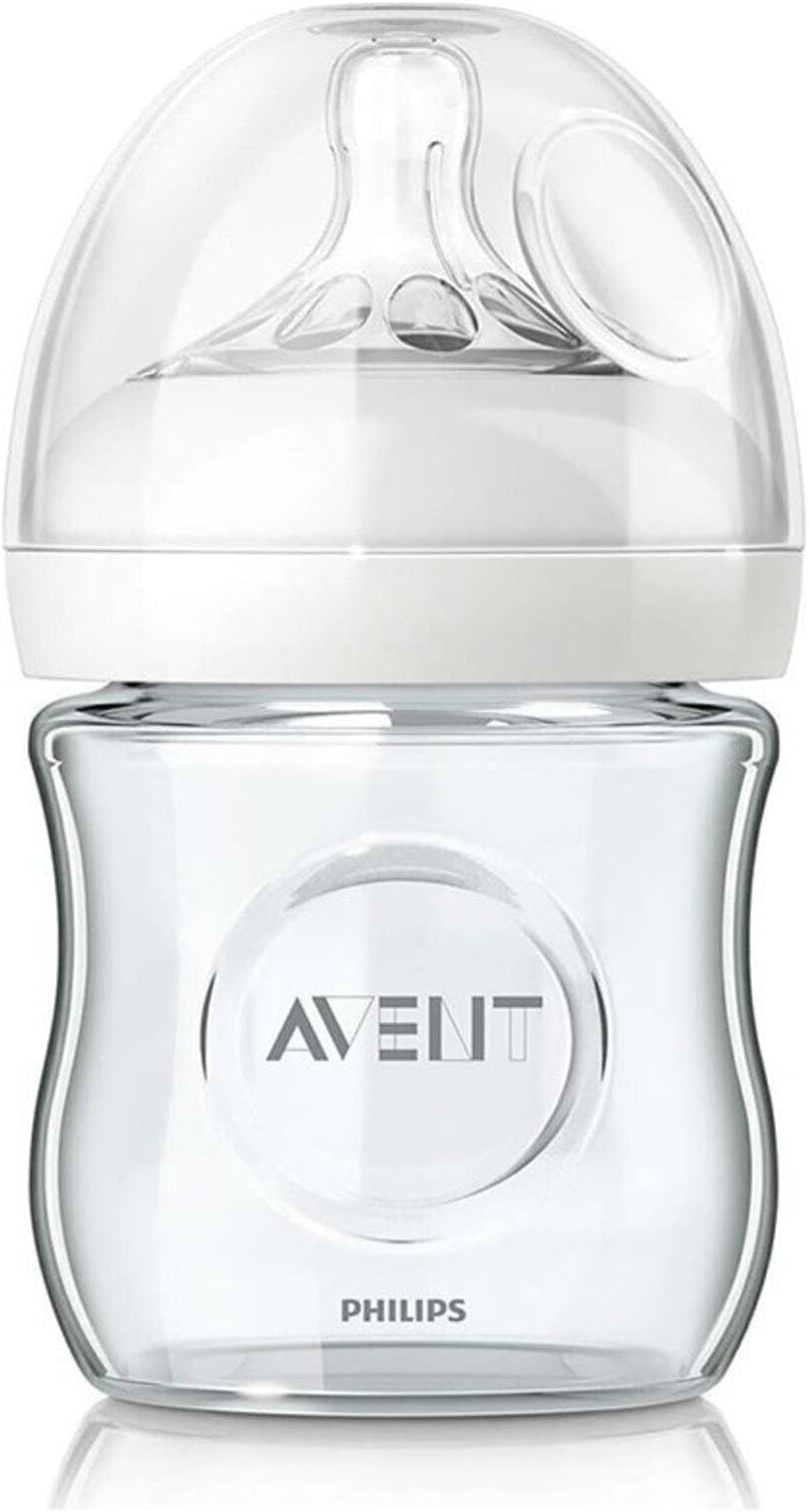 Philips AVENT Natural Feeding Bottle Glass, 120 ml - SCF671/17