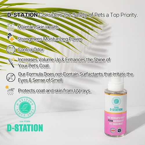 Miniatura 3 de D-STATION PDRN Spray para el cuidado de la piel de las mascotas, antiestático, desodorizante, hidratante, alivia la picazón y nutre la piel y el