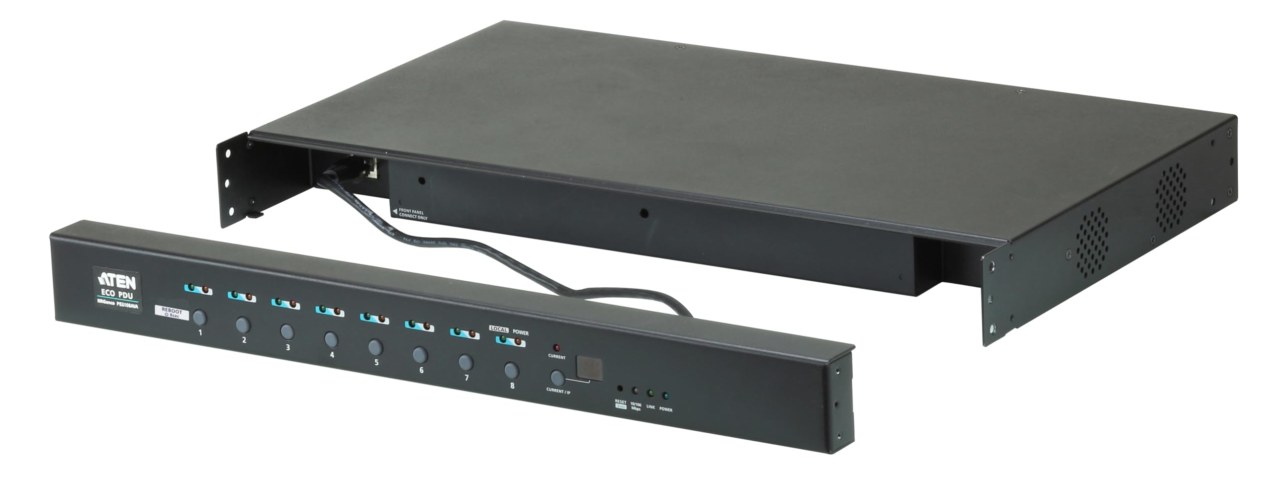 ATEN PE6108AV 1U Rack 8 Outlet ECO Intelligent PDU for Pro AV Applications