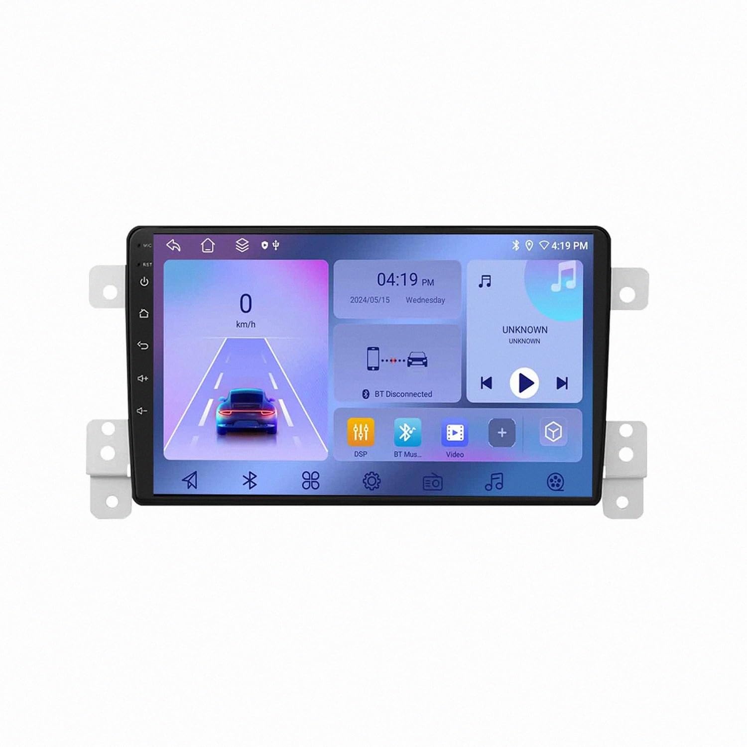 Car Stereo Carplay Radio de Coche para Suzuki Grand Vitara 2005-2015 Soporta Bluetooth, Control Volante, USB, WiFi, 4G, Mirror-Link, GPS Navegador/Radio FM, 4 Nuclear 1G+32G
