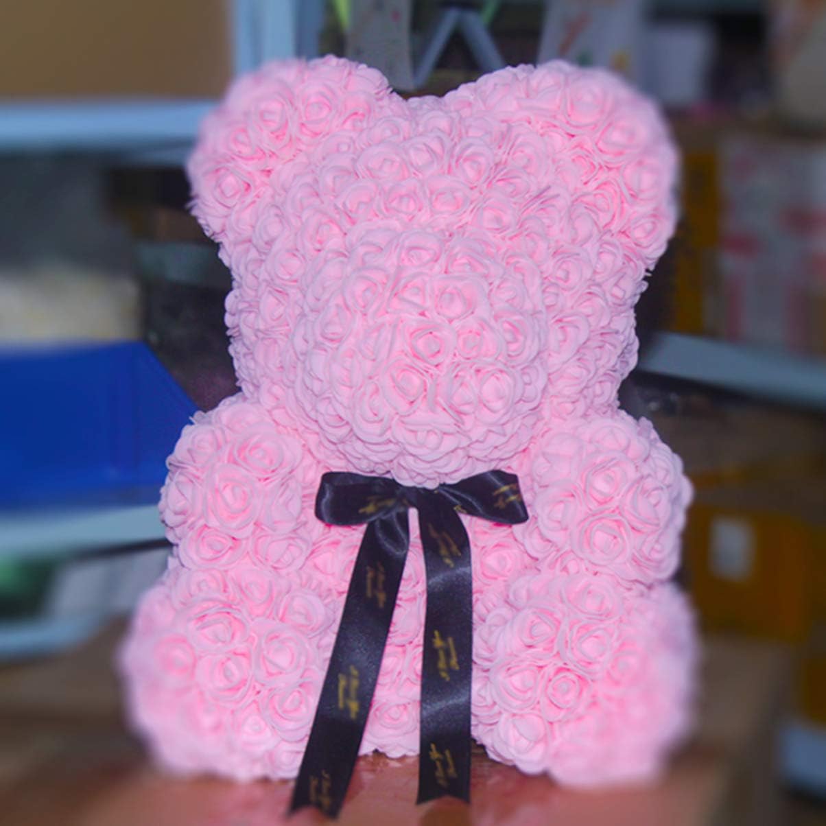 Foam Bear Modeling Modelling Foam Bear Shapes White Craft Foam Bear for Flower Arrangements Rose Bear (Height 20cm/ Base Width 13cm) - Image 3