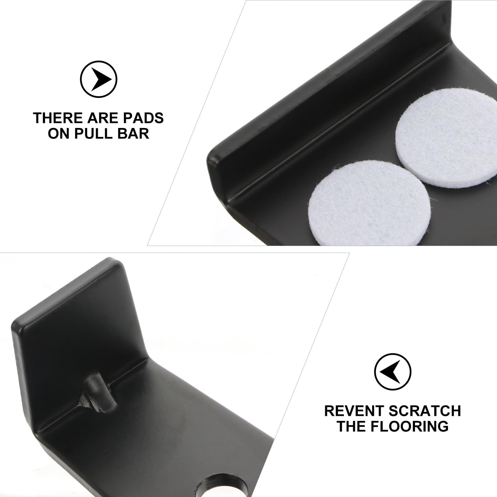 YARNOW Kit de Instalación y Cuñas de Plástico Barra de Tracción de Acero al Carbono para Montaje Rápido y Preciso para Suelo Laminado Hogar