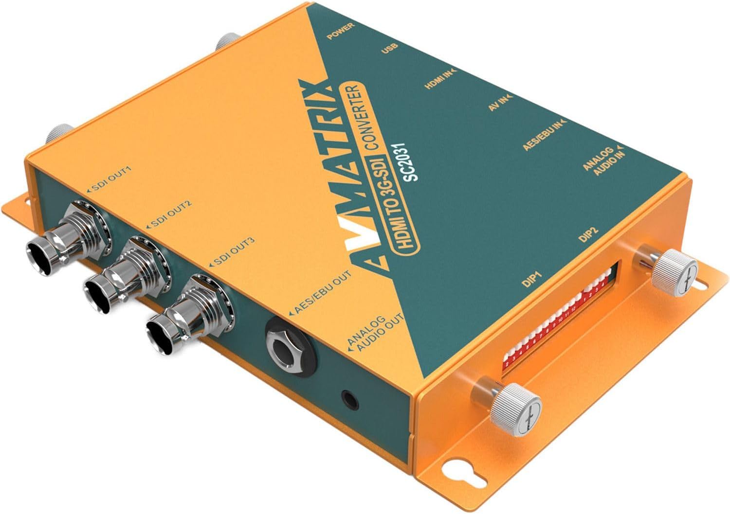AVMATRIX SC2031 HDMI to 3G-SDI Scaling Converter, Up/Down Scaling and Frame Rate Conversion, Input Signal Automatic Detection and Configuration, Control Easily Via The DIP Switches