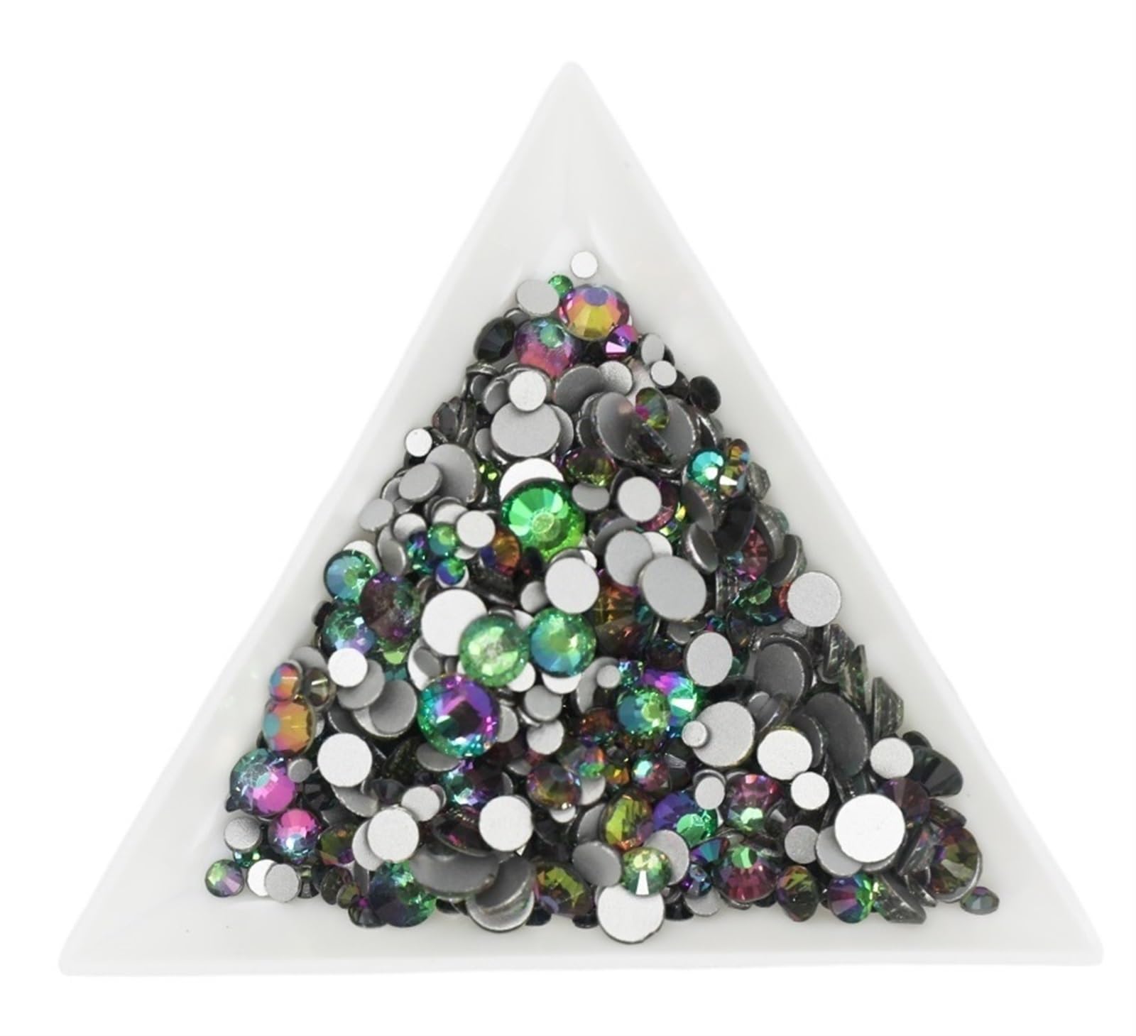 Strass per nail art SS3-SS30, colore rosso scuro chiaro, per nail art (oro rosa arcobaleno, SS16, 1440 pezzi) verde Volcan SS20, 1440 pezzi