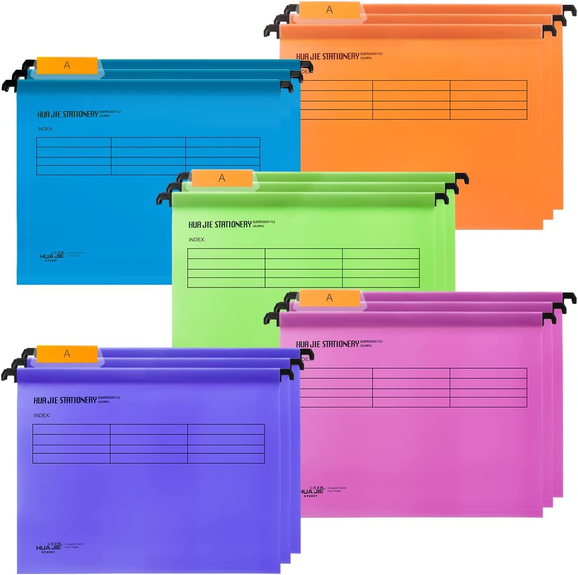 Foolscap Suspension Files, QNLEMON 15PCS Polypropylene Filing