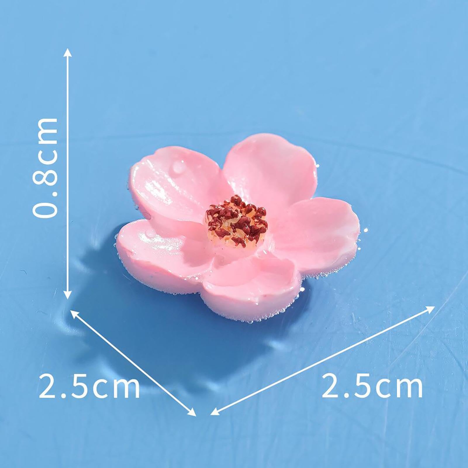 8 Stück Bienentränke, 2.8x2.8x1cm Insektentränke Garten, 2026 Neu Wasserspender Bienens Blütenform Für, Schmetterlinge, Bestäuber, Garten Terrasse Balkon Dekoration