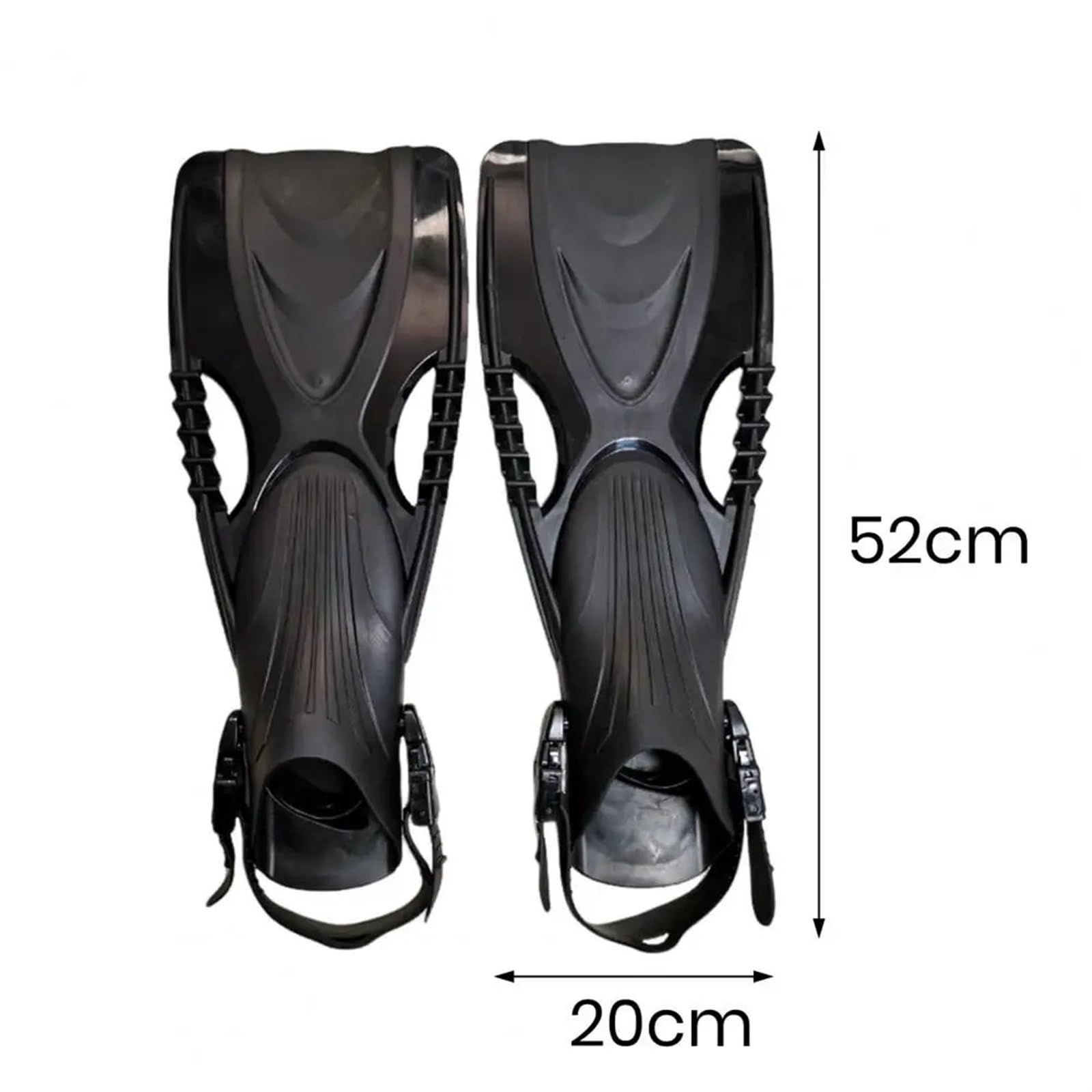 Aletas Buceo Aletas de natación for adultos, aletas de natación con hebilla ajustable for adultos, aletas de snorkel cortas for buceo, natación, talón abierto, viajes for hombres Aletas De Buceo(Black