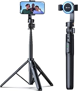 andobil MagStick Selfie Stick Tripod Compatible with MagSafe, [Redefined Phone Tripod] 63.5" Extendable Magnetic Cell Phone Tripod Stand with Wireless Remote, Tripod for iPhone 14 13 12 & All Phones