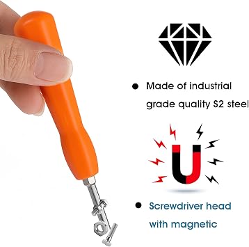 Gamebit Security Screwdriver, Double-Ended 4.5mm 3.8mm Gamebit Screwdriver Bit Set Replacement,Gamebit Security Screwdriver Kit Compatible with NES,SNES,N64