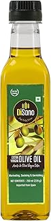 DiSano Extra Virgin Olive Oil 250ml, Cold Pressed, First Extraction, Ideal for Sauteing, Grilling & Dressing Price In India