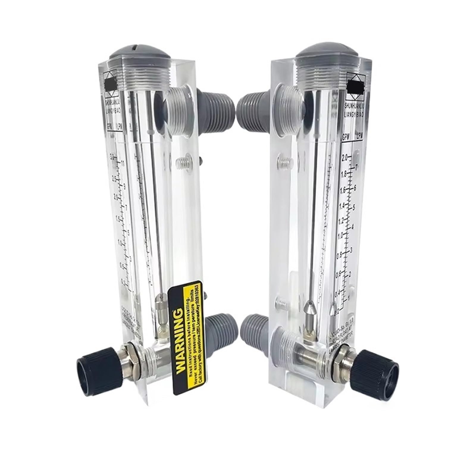 QfUxYYSLD High Precision Organic Glass Floating Panel Flow Meter, LZM Liquid Water and Gas Flow Meter, 1 Piece ((20-70 L - min))
