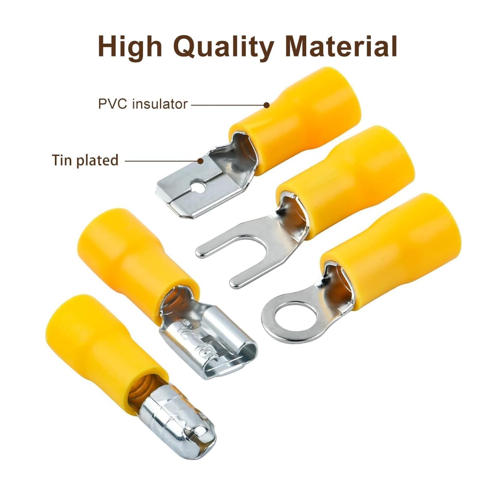 480PCS Insulated Terminal Wire Connectors, Crimp connectors, Wire connectors, Ring Terminals and Bullet Connector - Image 2