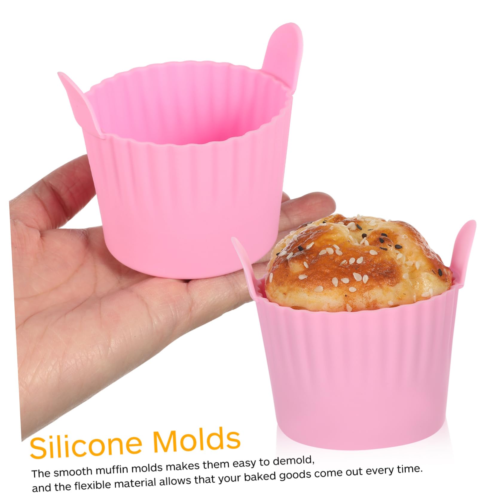 MAGICLULU Lot De 5 Moules À Muffins En Silicone Moules À Plateaux À Muffins En Silicone Réutilisables Non Démoulables 4 Pièces X 5