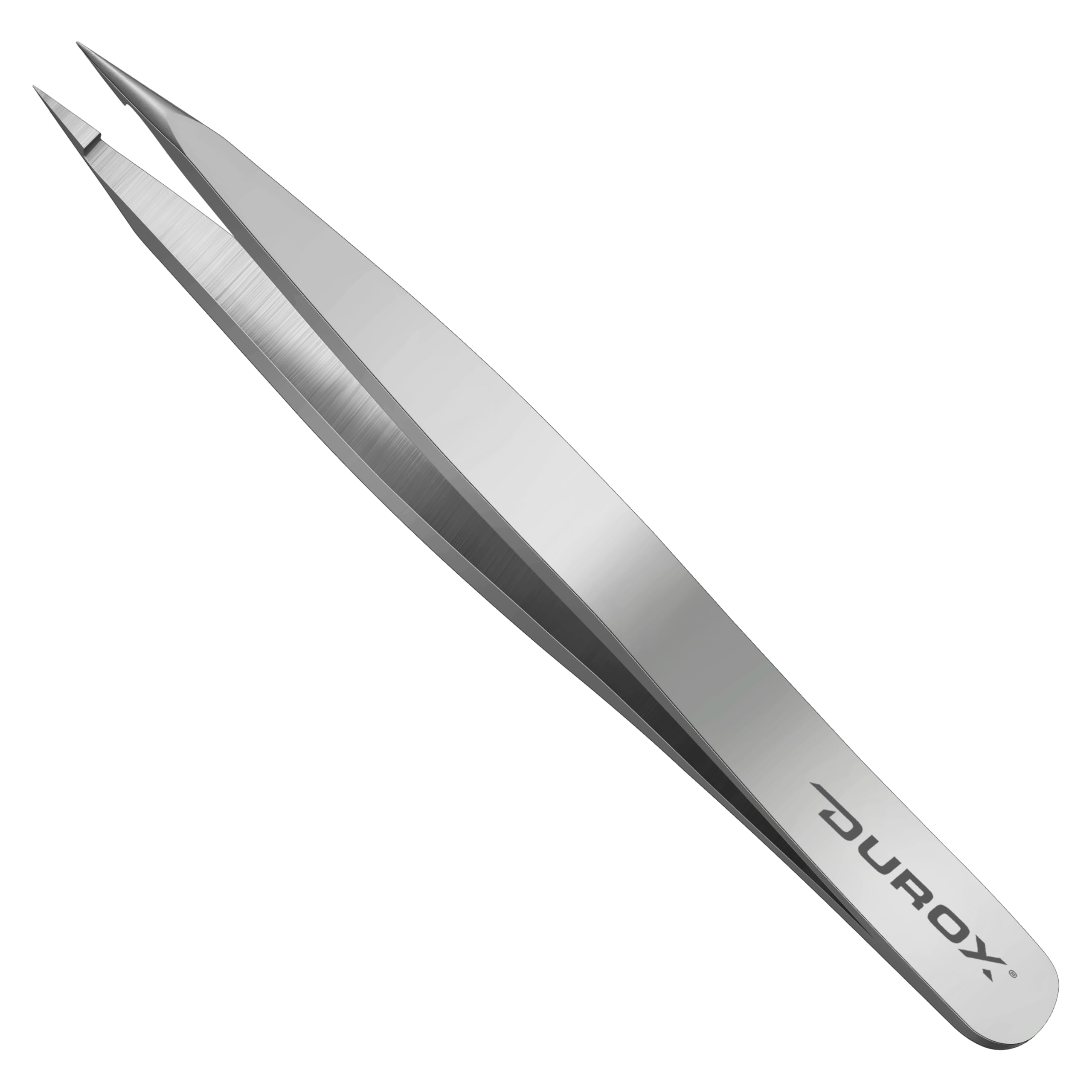 DUROX - Pinzas puntiagudas para vello encarnado — Pinzas de depilar punta fina para vellos encarnados y astillas, con puntas tipo aguja afiladas y alineación de alta precisión