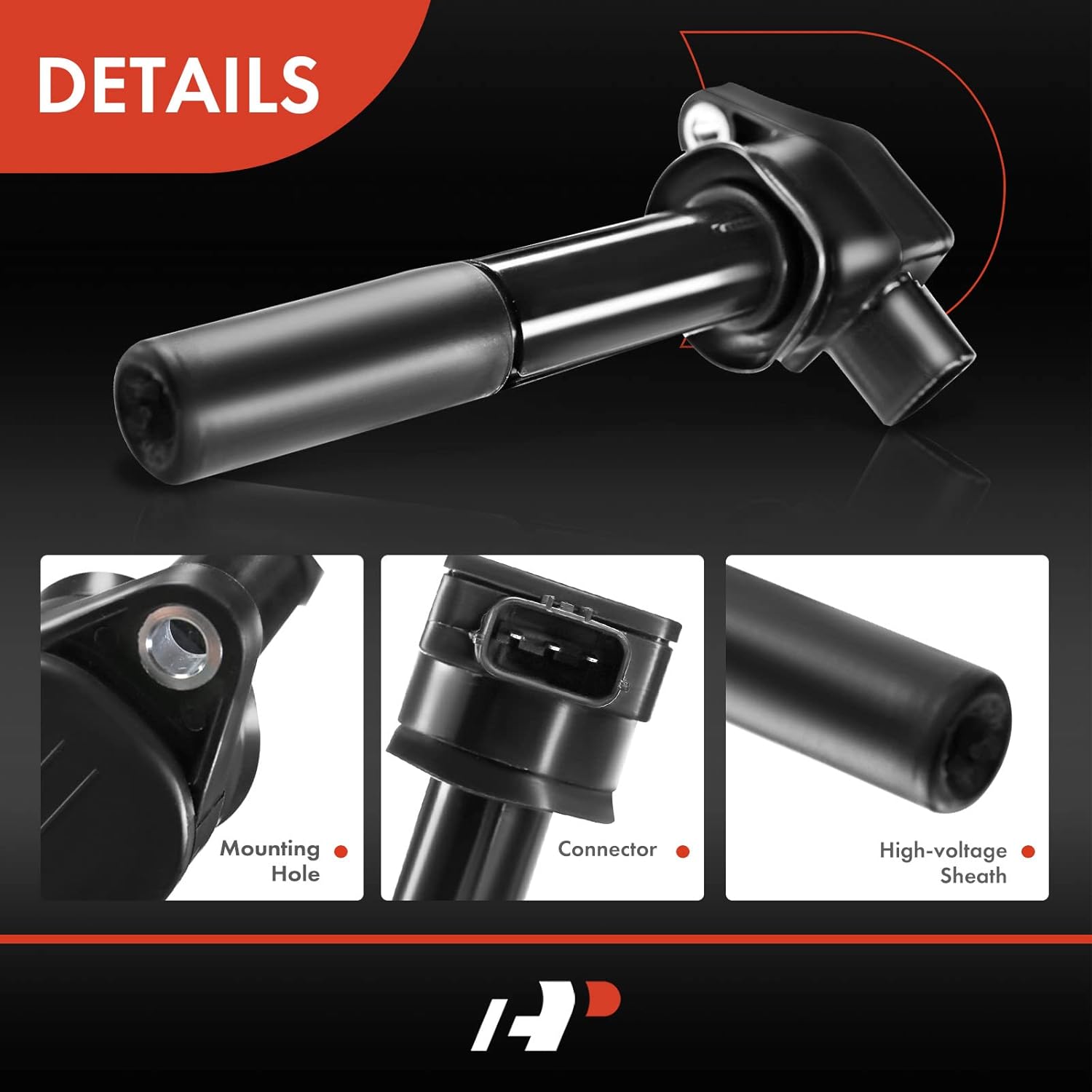 A-Premium Ignition Coils Pack Compatible with Mitsubishi Endeavor 2004-2008 Galant 2004-2007 3.8L 6-PC Set