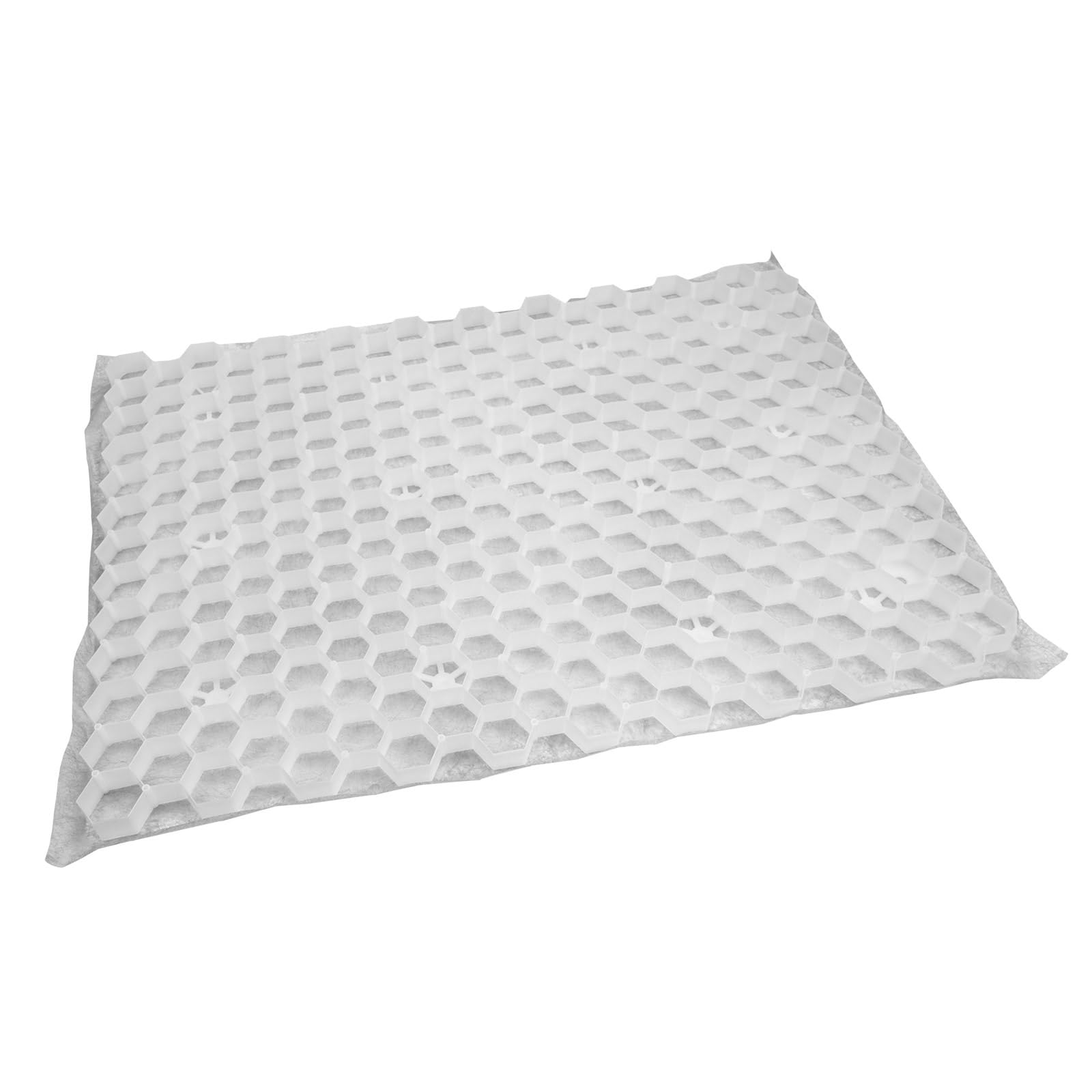 10x Rasengitterplatten/Kiesmatten weiß | Matte 787x581x26mm | Kiesgitter, Rasenwaben, Bodenwabe, Wabenmatte | 10 Stück