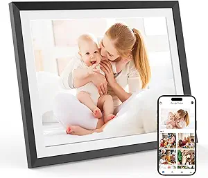 9.7" Digital Picture Frame, HD Touch Screen Electronic Photo Frame with Unlimited Cloud Storage, AI Enhanced Photo, Remote Setup, Instant Sharing Via APP, Perfect for Gift and Occasion