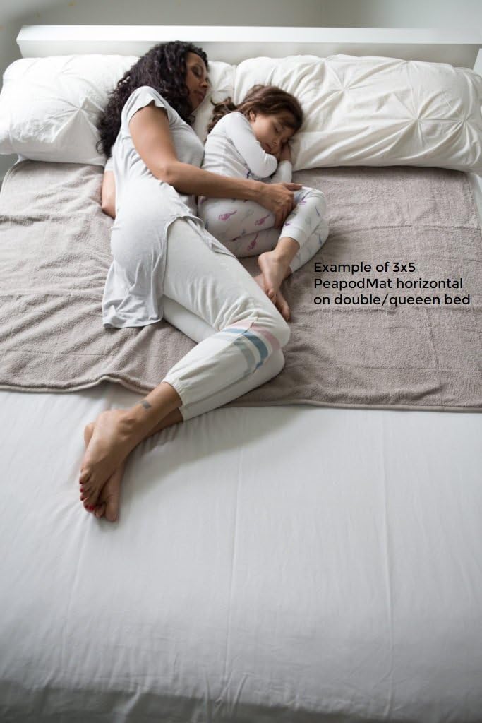 Best Deal PeapodMats Leakproof Incontinence Mattress Pads | Washable, Reusable, Breathable Bedwetting Mats | Dark Gray 3x5