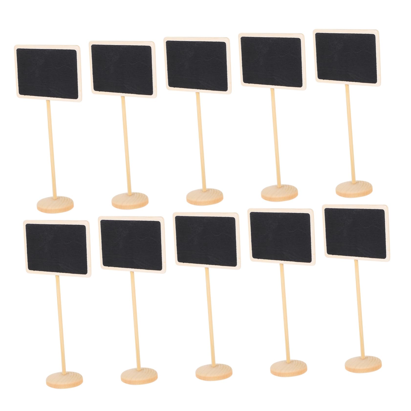 Gadpiparty 10pcs Mini Chalkboard Signs Message Board with Easel Stand for Tabletop Decor for Cafes Restaurants Parties and Home Use Chalkboard Paint Surface