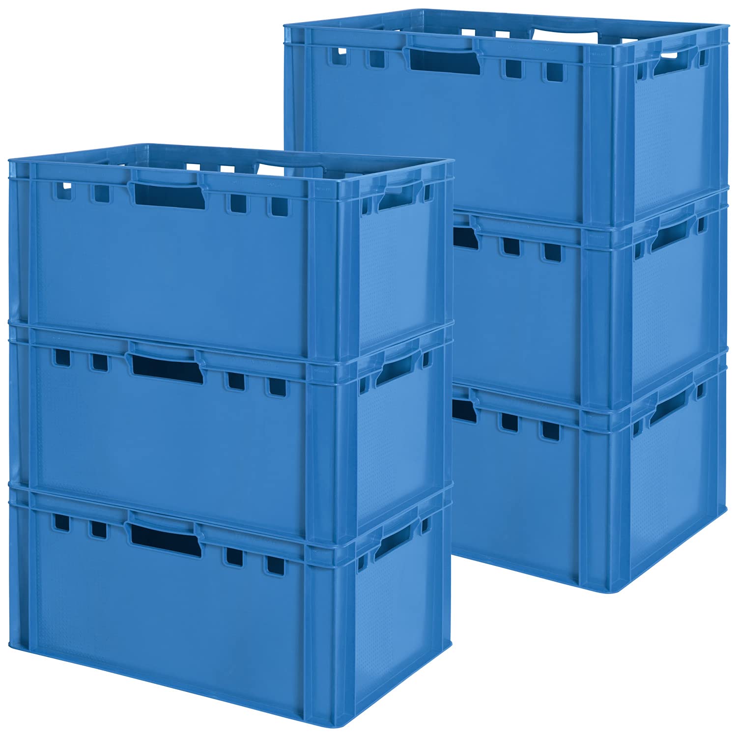 Euro Apilamiento de Plástico Caja Industrial Euro Caja Almacenamiento Eurobox E3 Azul Kingpower, PL1-FleischK-E3-BLAU:6