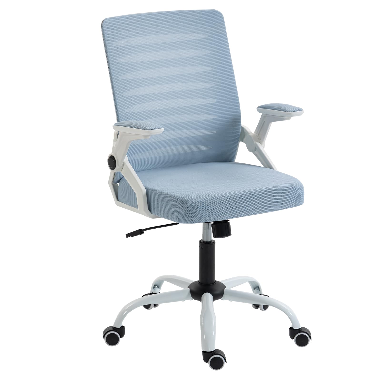 Panana Mesh Back Office Chair Rolling Ergonomic Desk Chair with Wheels Adjustable Height Task Chair (Blue)