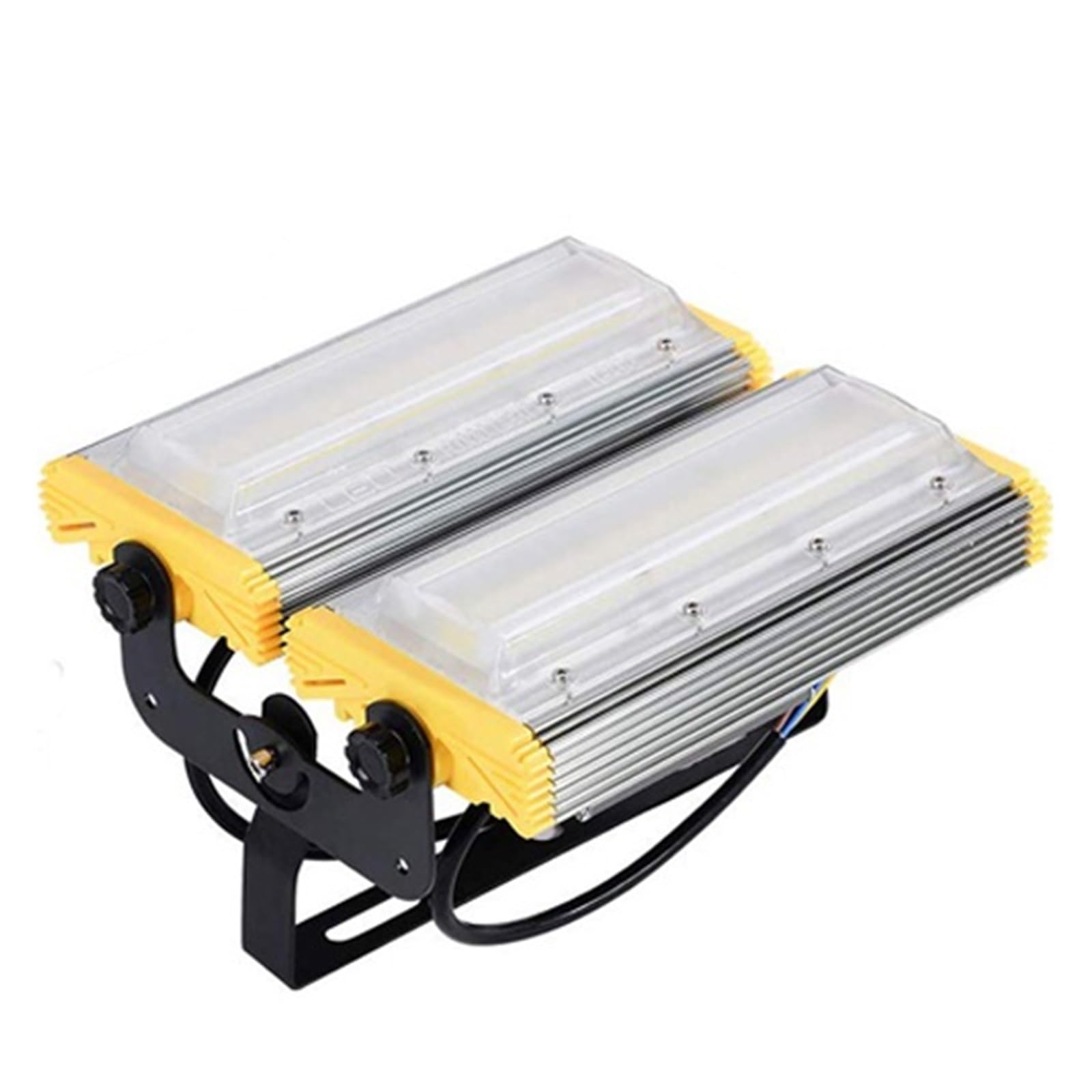 MKHJKIOII Flood Light 50W 100W 150W Outdoor COB Floodlight Projector LED Reflector Lamp Waterproof Spotlight Construction Lamp(Warm White,100W)