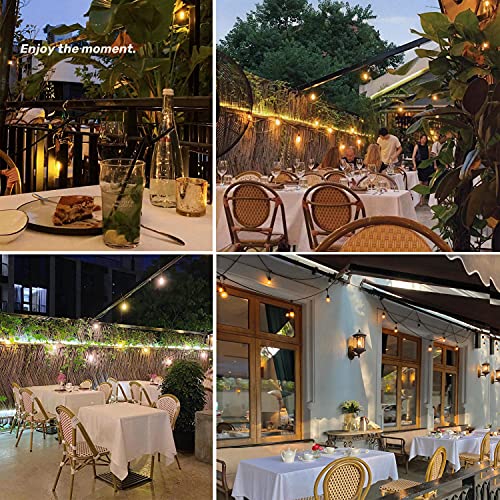 Clsetaic Shatterproof & Waterproof S14 String Light Bulbs,Led Patio Lights Outdoor Waterproof Replacement Bulbs,S14 Led Bulb,Warm White 2200K,Ac/120V,70Lm,Cri>90, E26 Base, (24Pack) #TOP2