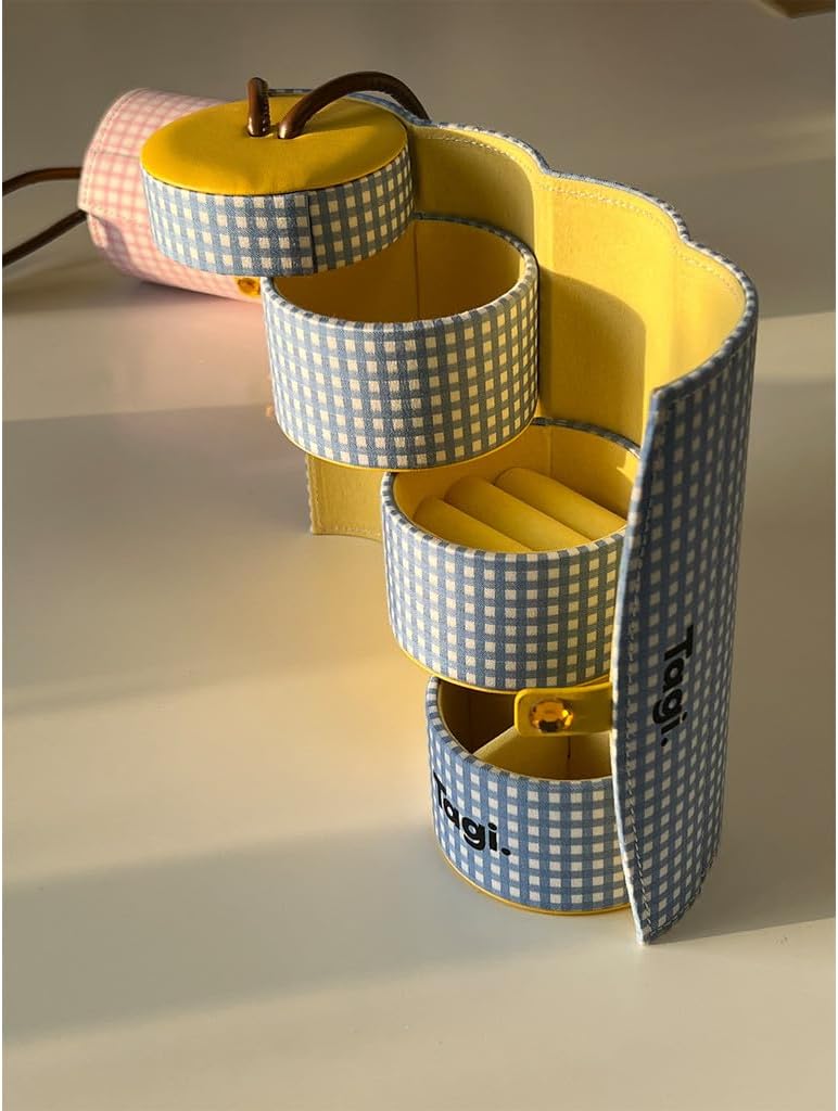 Tagi. Mini Signal Rotating Jewelry Box (Berry Cream)