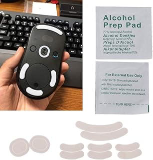 2 Sets/Pack Tiger Gaming Mouse Feet Mouse Skate for Logitech- G Pro Wireless White Teflon Mouse Glides Curve Edge