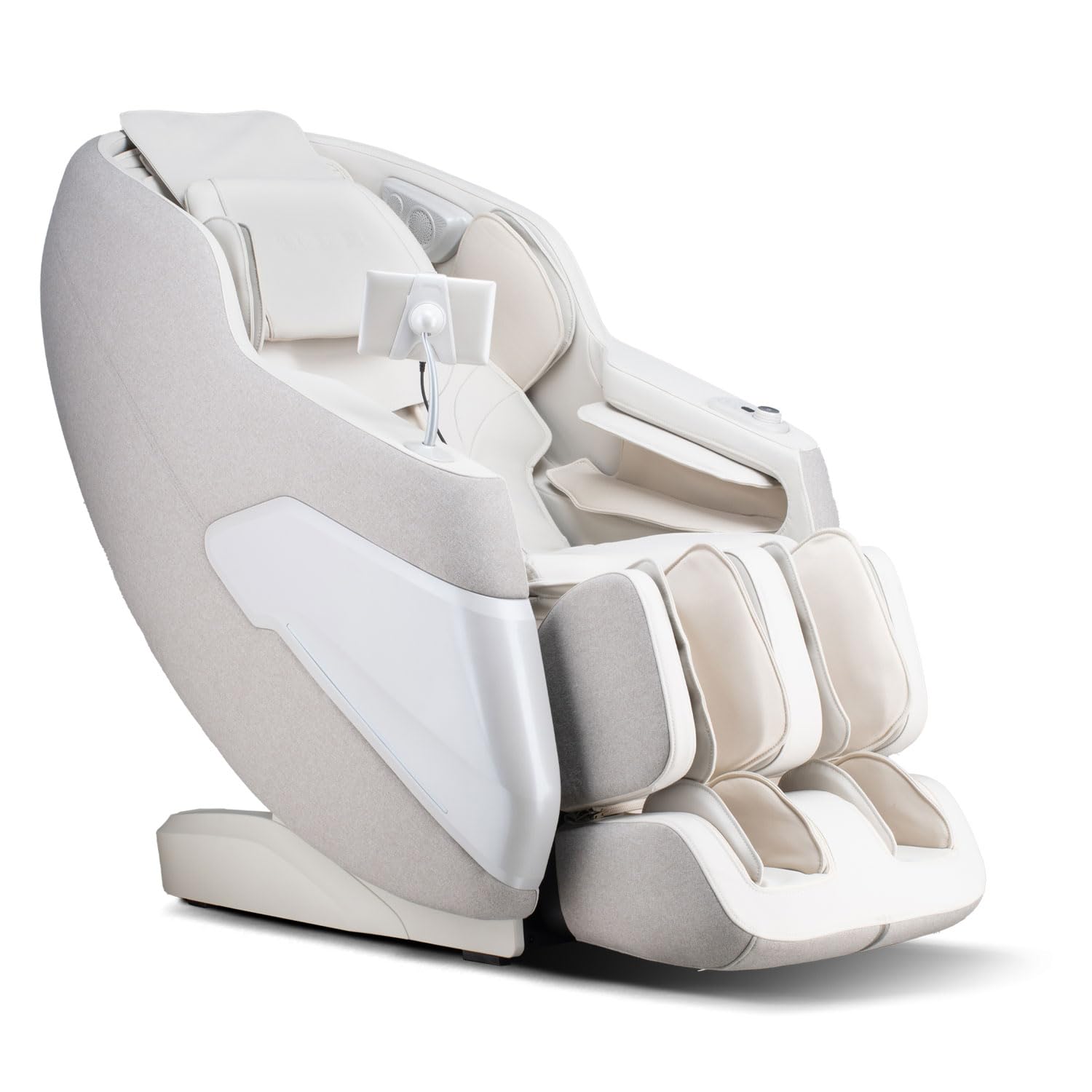JC BUCKMAN ExaltUs 4D full body Massage Chair with 12 auto programs, smart sensors, JC BUCKMAN ExaltUs 4D full body Massage Chair with 12 auto programs, smart sensors, Zero Gravity position, Super Lon Off White