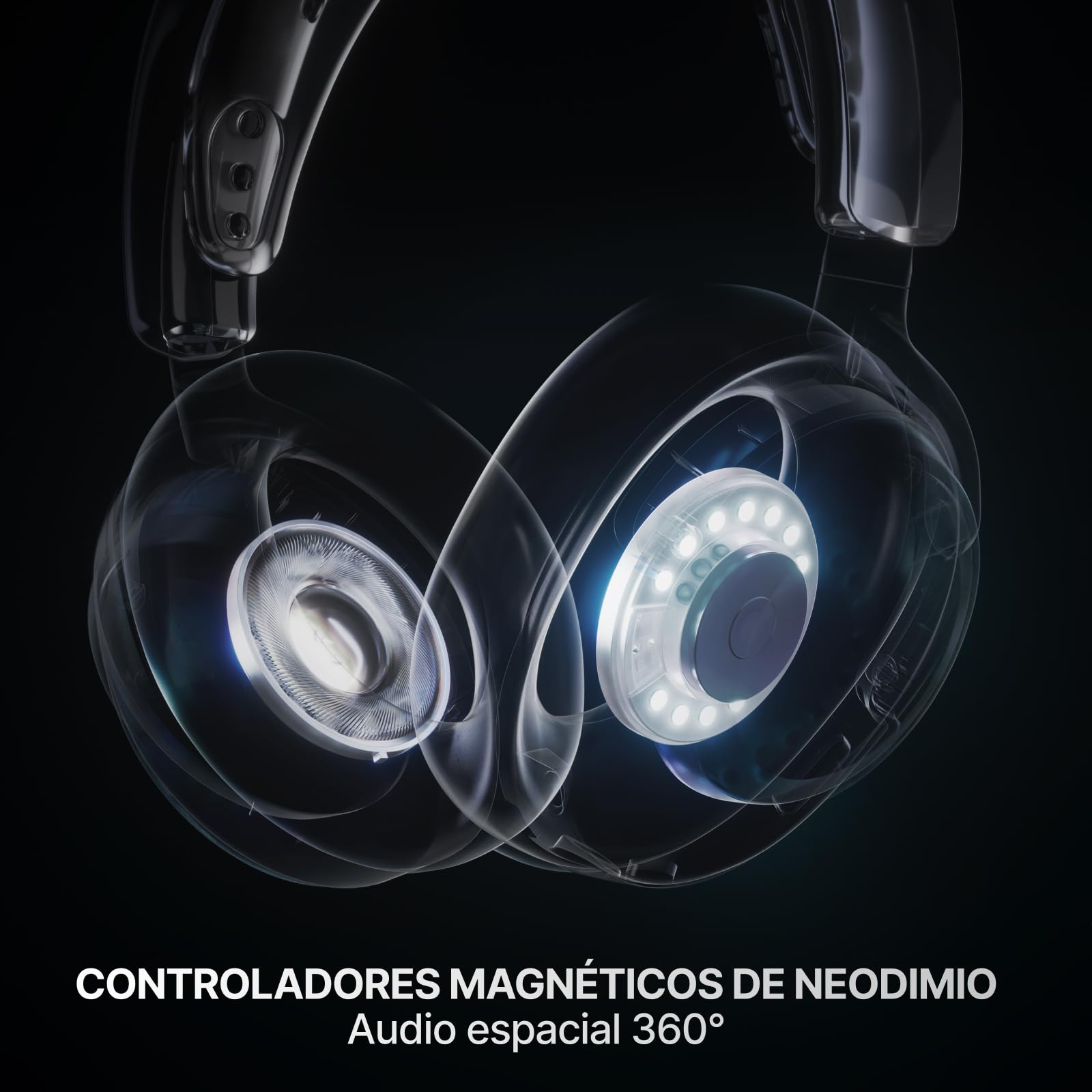 SteelSeries Arctis Nova 7X Wireless Gen2 Auriculares Gaming multiplataforma -Control de App en Tiempo Real -Más de 50 h -Controladores magnéticos de neodimio -2,4 GHz y Bluetooth -Xbox,PC,Switch1/2