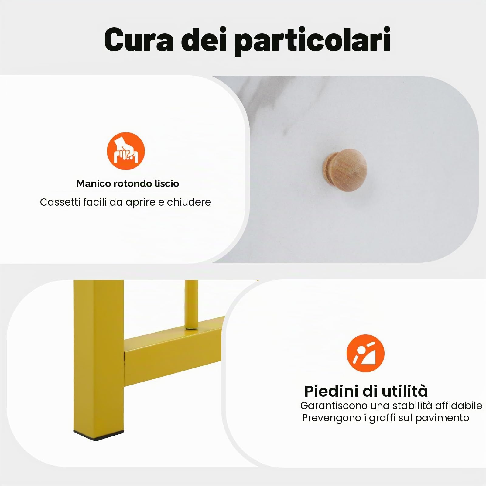 Tavolo da manicure con cassetti, toeletta senza specchio, struttura in marmo, tavolo per unghie, fino a 30 kg, tavolo per computer, salone, salone di unghie, tavolo in legno con struttura in