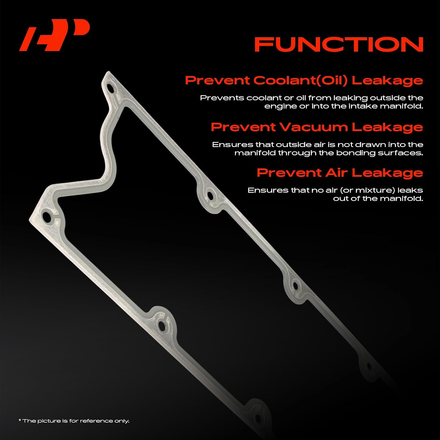 A-Premium 3PCS Engine Intake Manifold Gasket Set Compatible with Chevrolet Silverado 1500 2500 3500 HD Classic, Tahoe, Suburban, Express, Corvette & GMC Sierra, Yukon & Cadillac & Buick & Hummer