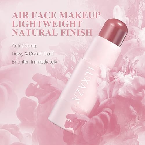 Miniatura 4 de Maquillaje en barra de rubor en crema para mejillas, barra de maquillaje natural mate para labios y mejillas para piel madura, ligero acabado húmedo