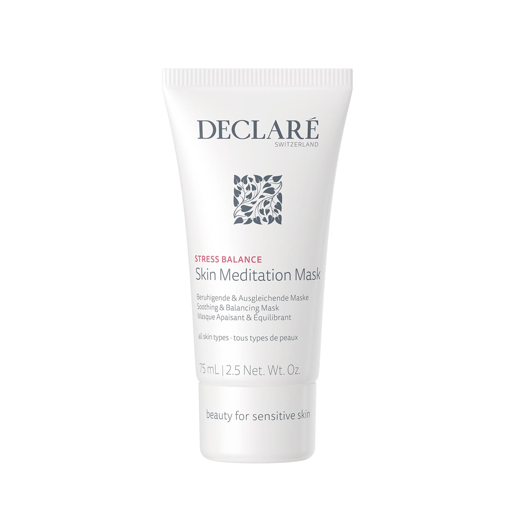 Declaré Skin Meditation Mask 75 ml - Soothing & Balancing Mask for Sensitive Skin - Relieves Dryness & Redness with Aloe Vera, Acovado Oil, Vitamin E & Bisabolol - For Environmentally Damaged Skin